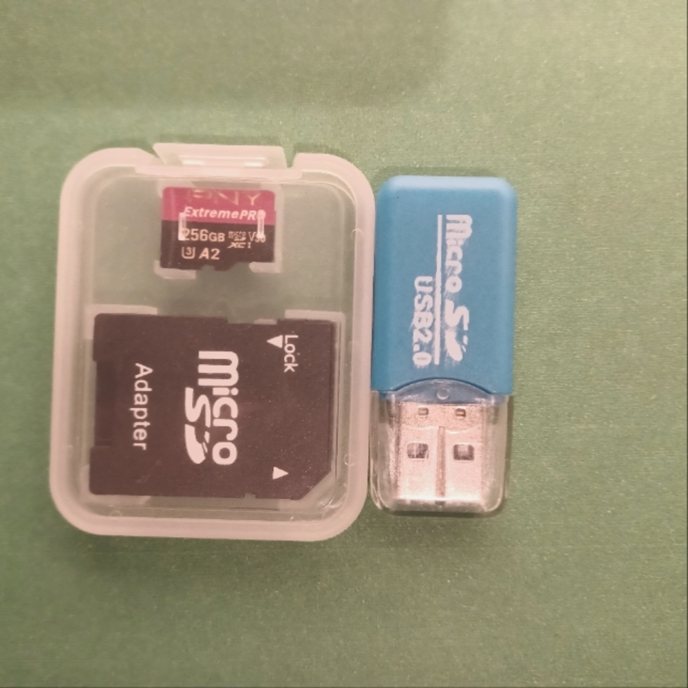 PNY - ExtremePRO 256GB MicroSDXC U3 Flash Memory Card New PLUS adapter & USB 2.0